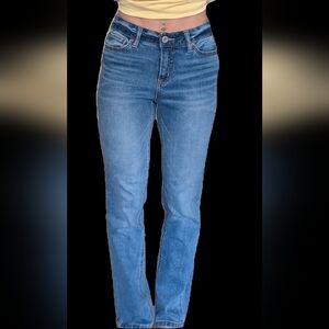 Time and Tru Mid Rise Straight Leg Denim Jeans
